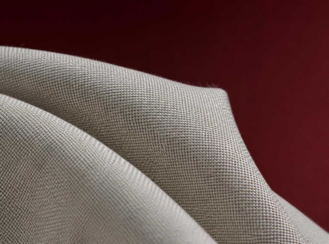 Gray Fabrics & Cotton Linings Close-Up